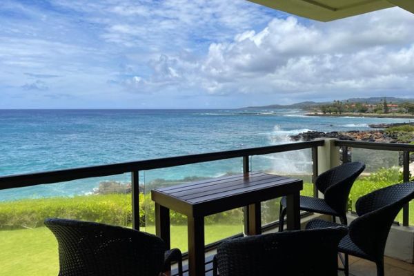 Poipu Shores 205A Kauai oceanfront vacation rental in Poipu